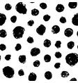 grunge circles hand drawn paint brush seamless vector image