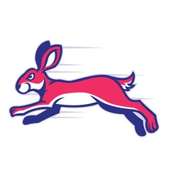 Sporty look basketball rabbit Royalty Free Vector Image