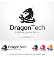 dragon logo template vector image