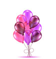 composition of pink balloons vector image
