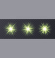 light flares set isolated on transparent vector image