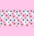 seamless flower pattern real flowers spring vector image