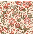 vintage floral seamless pattern vector image