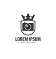 photography logo template design vector image