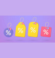 shop discount coupons sale price tags special vector image vector image