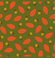 colorful seamless autumn pattern hand drawn vector image