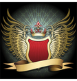 ruby shield vector image vector image