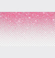 pink glitter sparkle on a transparent background vector image
