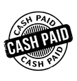 cash paid rubber stamp vector image
