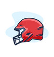 football helmet sport vector image