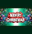 merry christmas background for your seasonal vector image