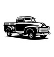 old classic truck vector image vector image