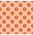 basketball seamless pattern vector image