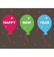 happy new year balloons vector image vector image