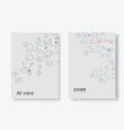 lines and dots connect design network vector image
