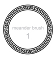ancient greek ornament meander vector image vector image