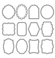 blank frame and label mega set vintage retro vector image