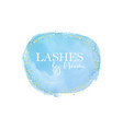 hand painted watercolour logo for beauty vector image vector image