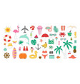 set of seaside vector image vector image