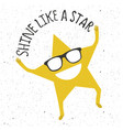 shine like a star vector image