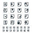 document icons vector image vector image