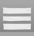 white advertising banner vector image