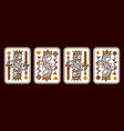 king and queen playing card vector image vector image