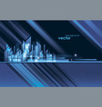 night city skyline vector image vector image