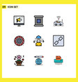 9 creative icons modern signs and symbols vector image vector image