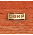 summer camp badges logos and labels for any use vector image vector image