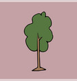 tree icon hand-drawn vector image vector image