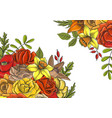 vintage floral composition vector image