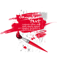 red brush vector image vector image