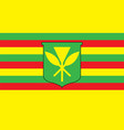ku kiai mauna kea hawaii flag vector image