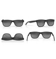 realistic set of sunglasses isolated vector image