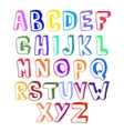 colorful alphabet volume vector image