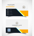 creative and modern corporate business card vector image