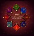 happy makar sankranti wallpaper kite india vector image vector image