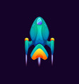 starship rocketship kids toy spacecraft spaceship vector image vector image