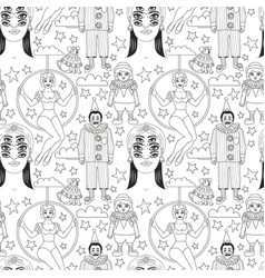 Vintage circus seamless pattern Royalty Free Vector Image