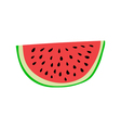 watermelon slice cartoon style vector image
