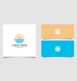 summer beach logo design premium vector image