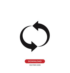 Refresh icon restart sign Royalty Free Vector Image