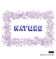 beautiful floral frame vector image