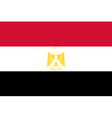 egyptian flag vector image vector image