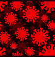 coronavirus pattern seamless virus background vector image