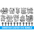 easter sunday typography quotes set calligraphy c vector image