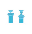 greek and roman architecture classic colomns vector image