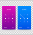 screen lock authentication password smartphone vector image