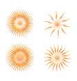 sun icon vector image